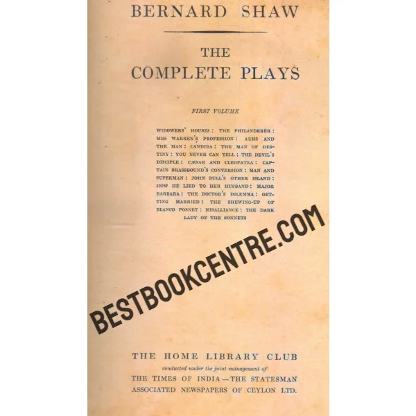 Bernard Shaw the Complete Plays 2 Volume Set
