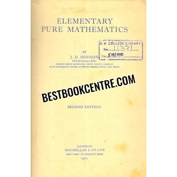 Elementary Pure Mathematics