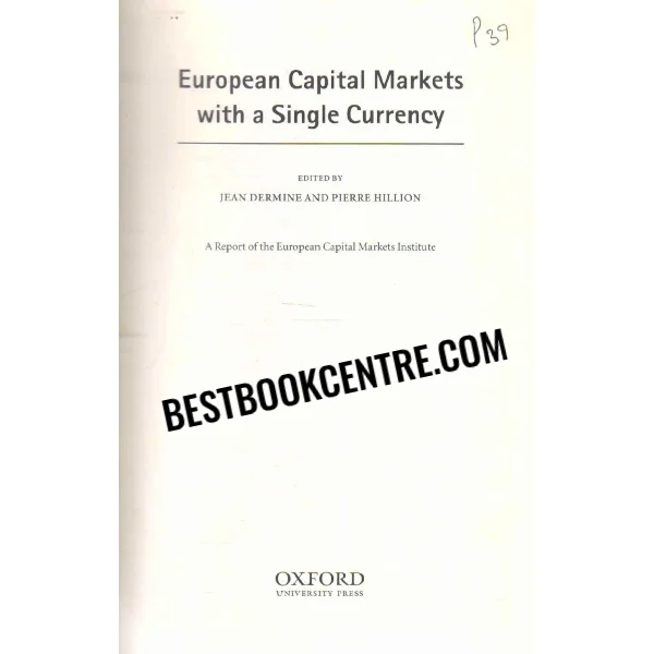 European Capital Markets With a Single Currency