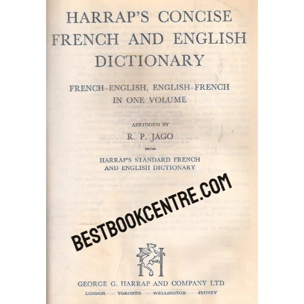Harraps Concise French and English Dictionary
