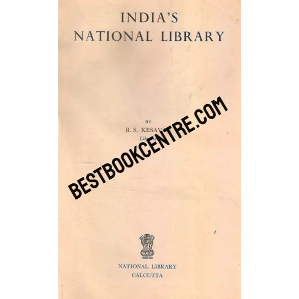 Indias National Library 1st Edition