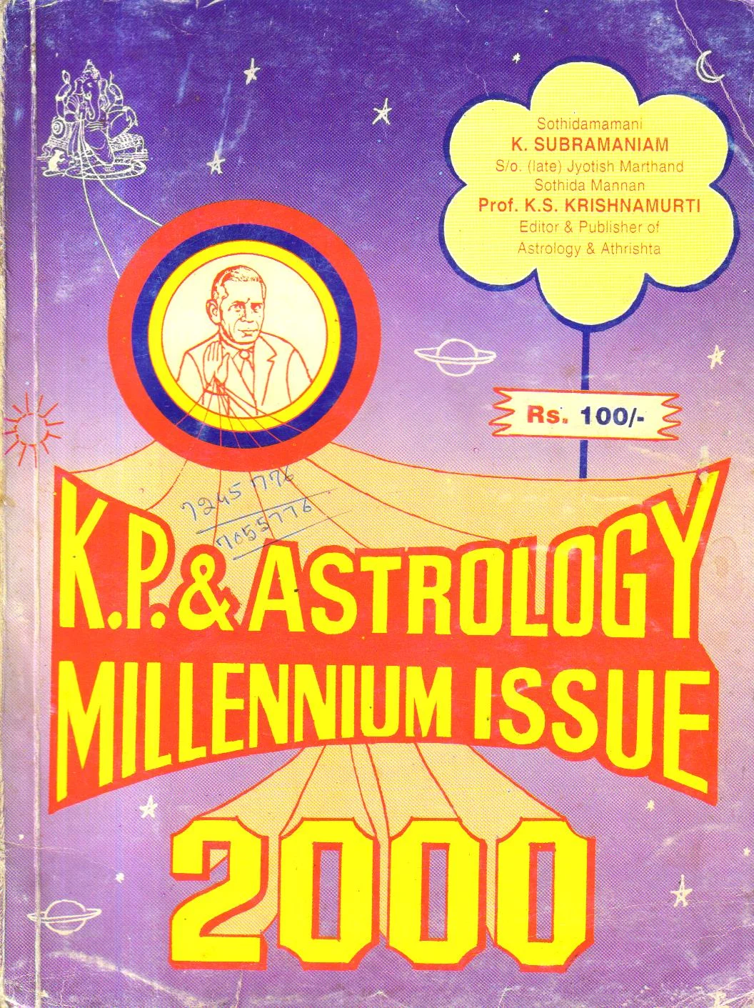 K.P.and Astrology Millennium Issue 2000.