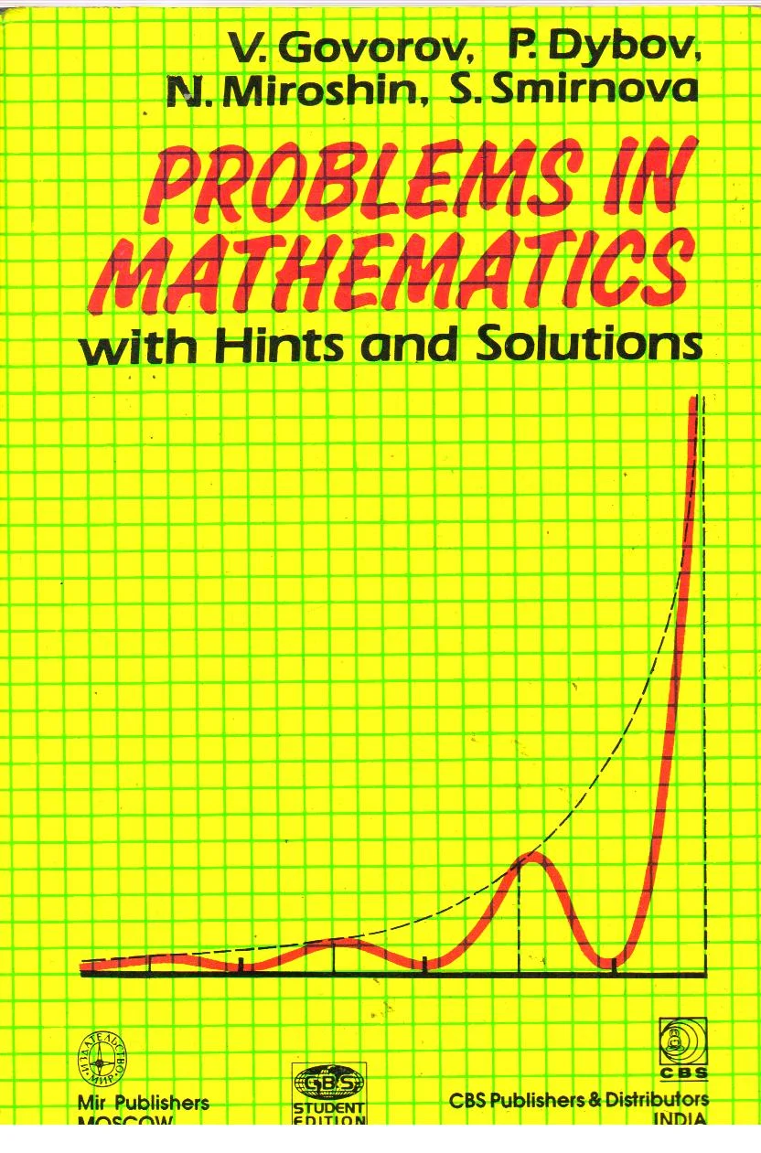 Problems in Mathematics With Hints & Solutions