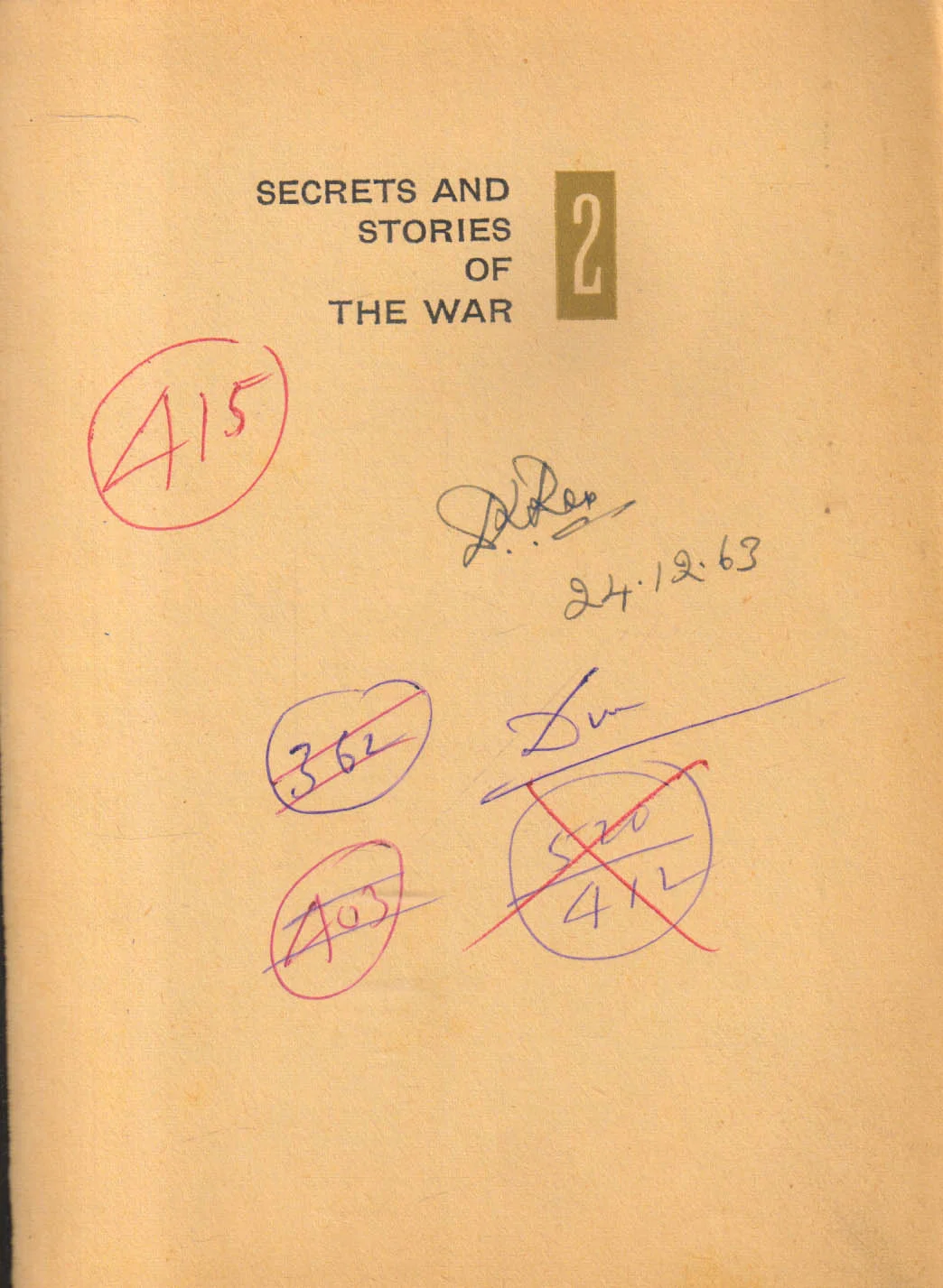 Secrets and Stories of the War [Volume 2]