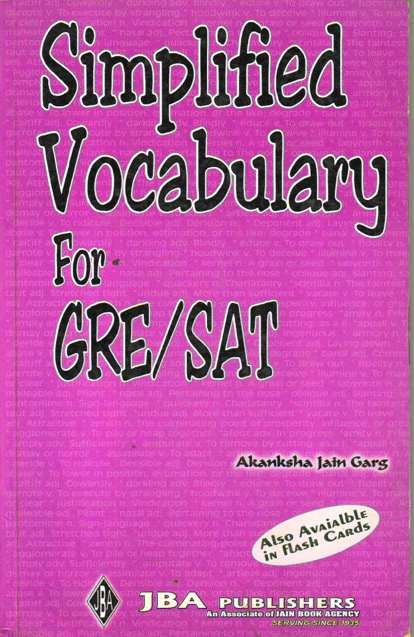 Simplified Vocabulary for Gre/sat