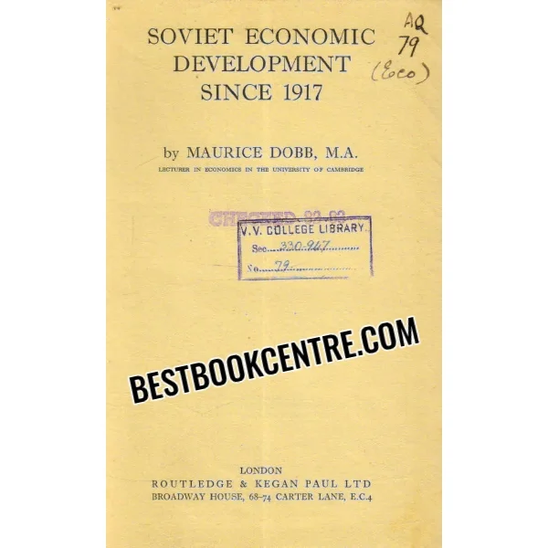 Soviet Economic Development Since 1917 1st Edition