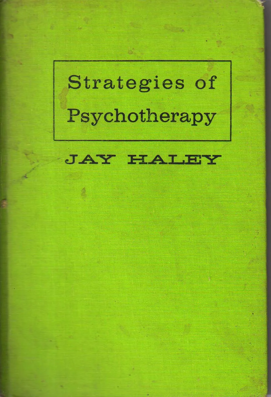 Strategies of Psychotherapy