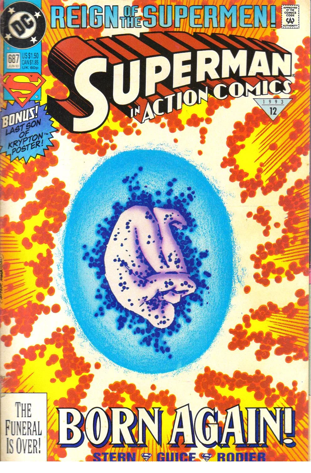Superman in Action Comics #687: Reign of the Supermen - Born Again!