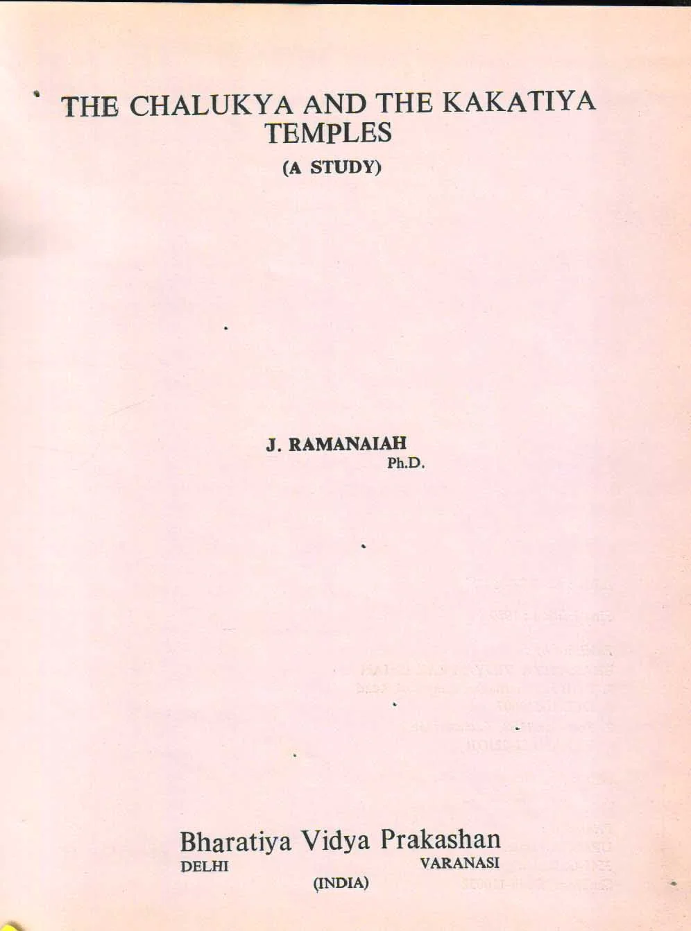 The Chalukya and the Kakatiya Temples