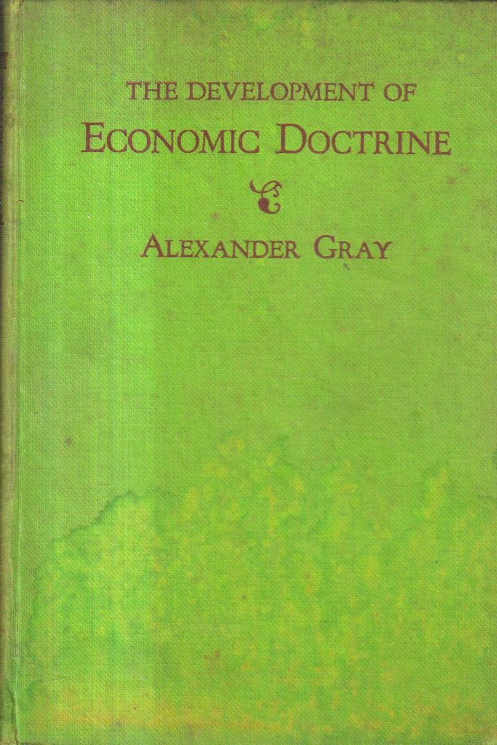 The Development of Economic Doctrine