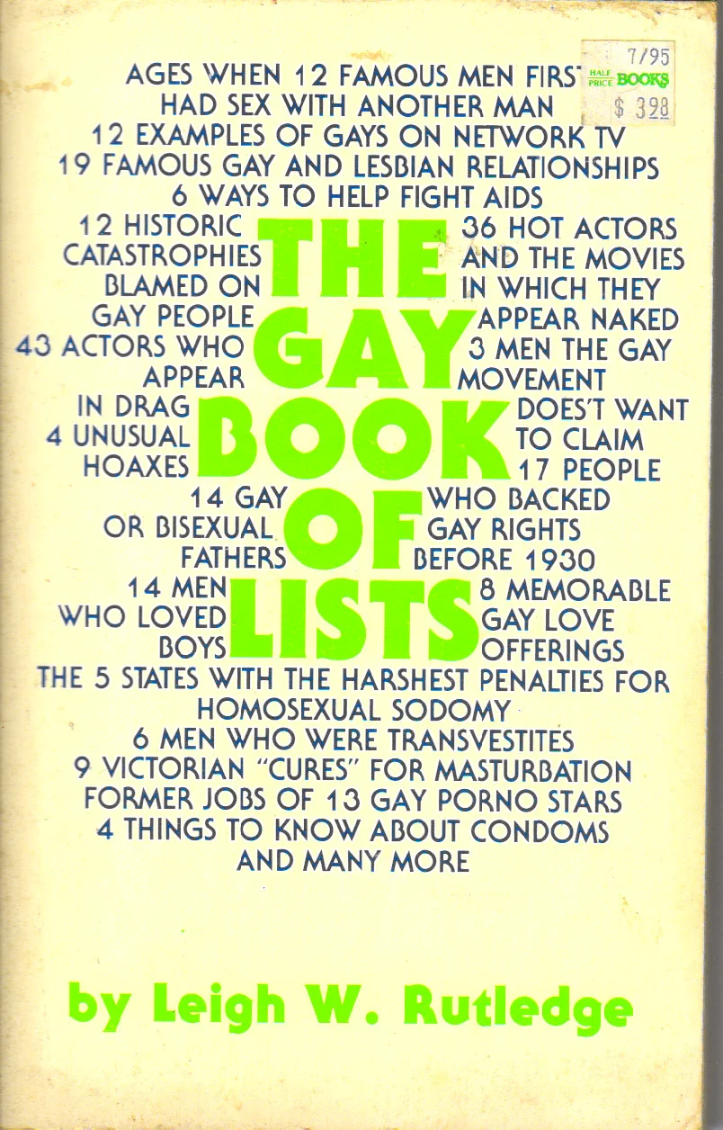 The Gay Book of Lists