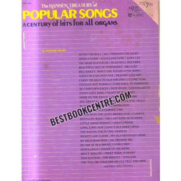 The Hansen Treasury of Popular Songs
