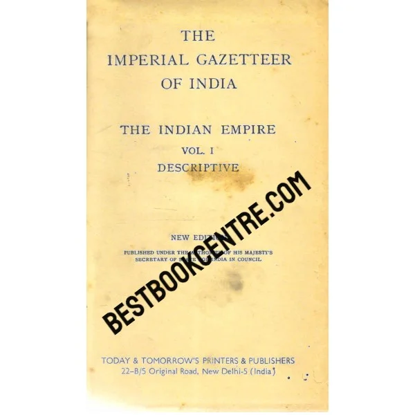 The Imperial Gazetteer of India Volume 1