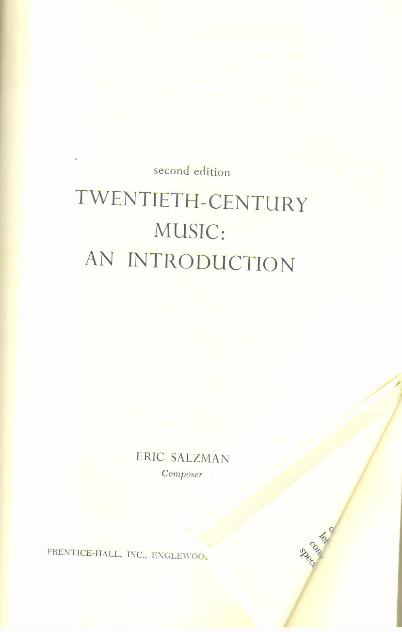 Twentieth-Century Music: An Introduction